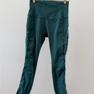 lululemon athletica Teal Leggings Wunder Under special edition